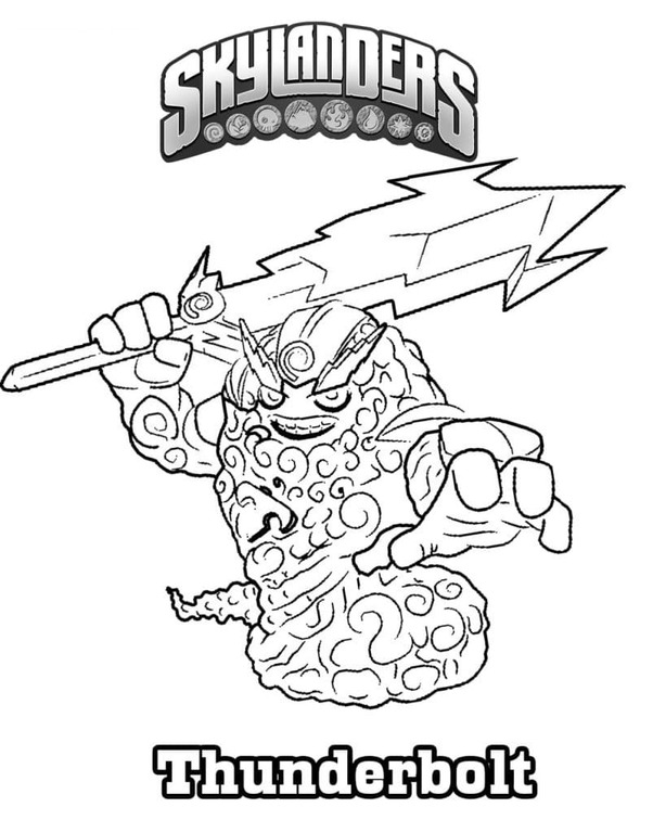 Bojanke Slika Skylanders prost kod djece