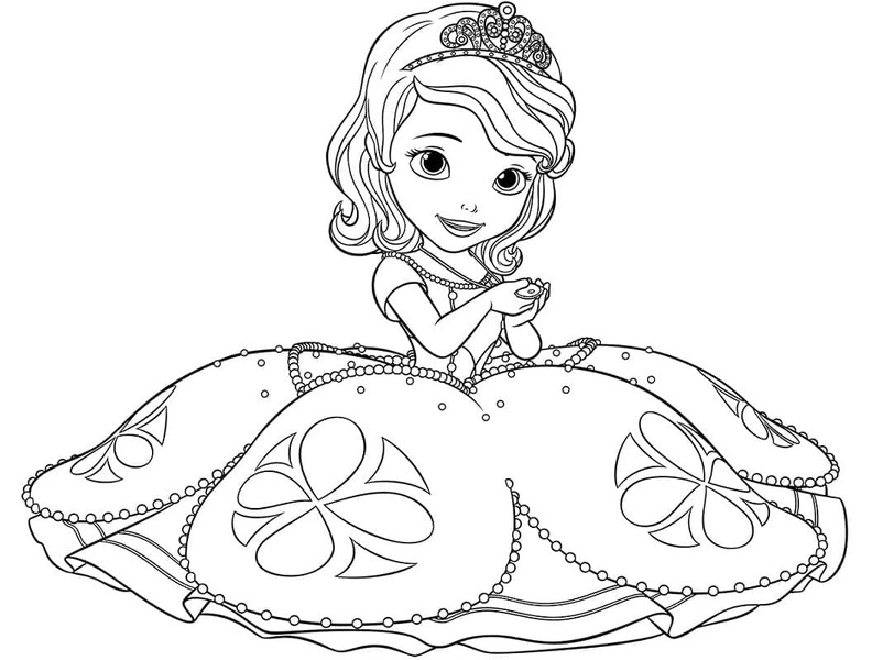 Sofija Prva besplatno prost coloring page