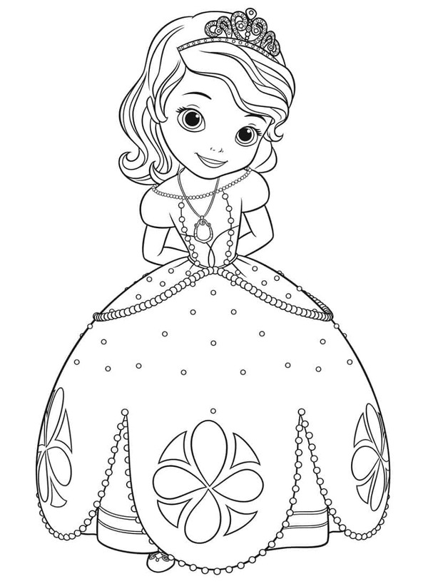 Sofija Prva besplatno za ispis coloring page