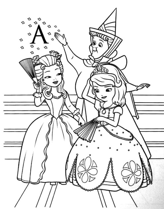 Sofija Prva prost kod djece coloring page