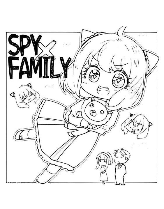 Bojanke Spy x Family za djecu