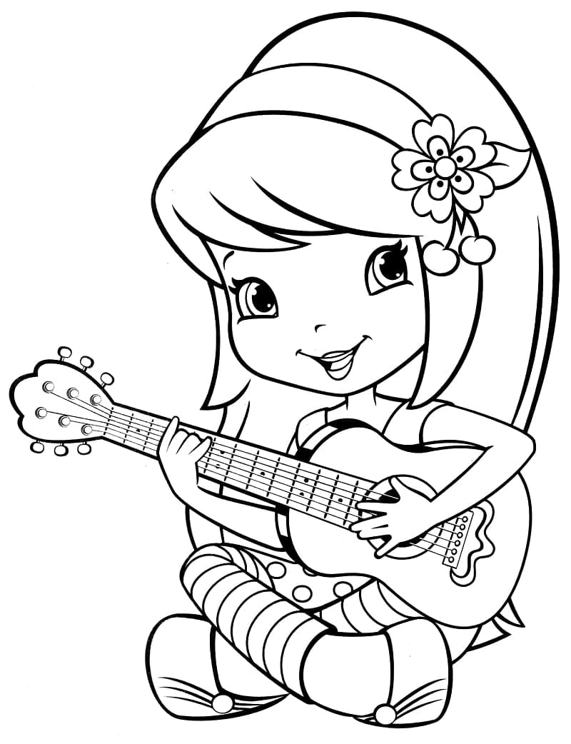 Bojanke Strawberry Shortcake osnovno ispisivo