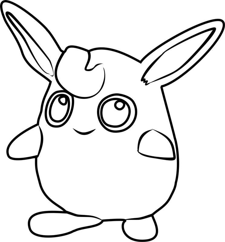 Pokemon Wigglytuff da colorare