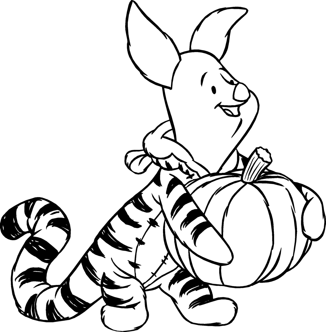 Piglet And His Pumpkin 