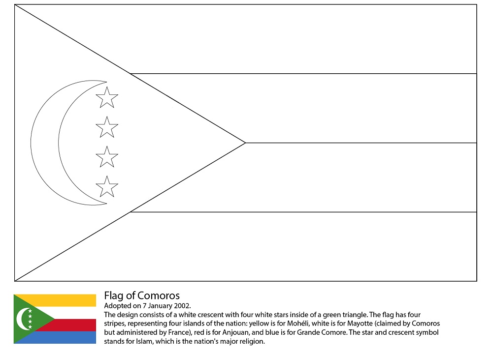 Flag of The Comoros 