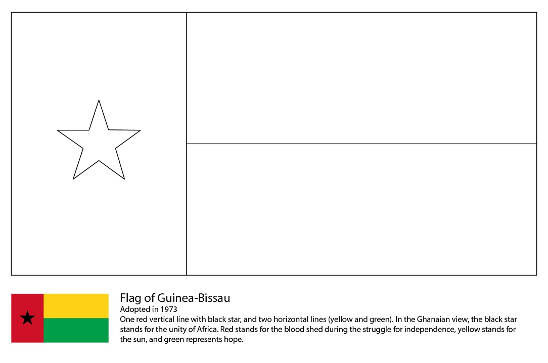 Flag of Guinea Bissau 