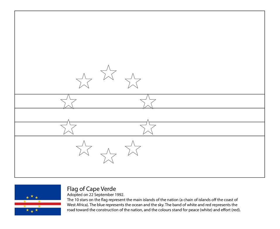 Flag of Cape Verde 