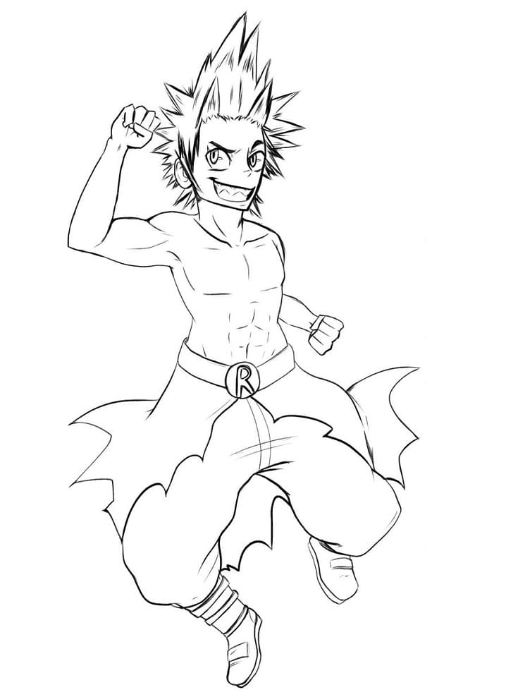 Adorabile Kirishima da colorare