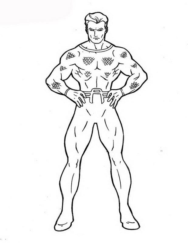 Aquaman stampabile da colorare