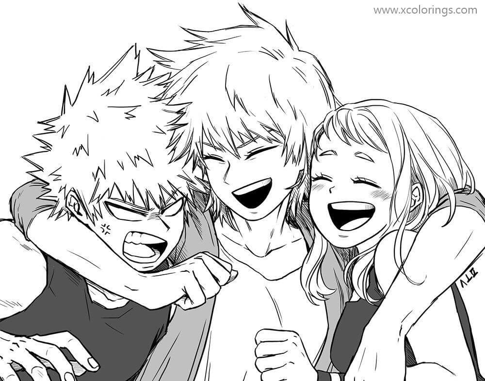 Bakugou Katsuki E Amici da colorare