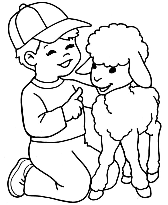 Bambino e Agnello 