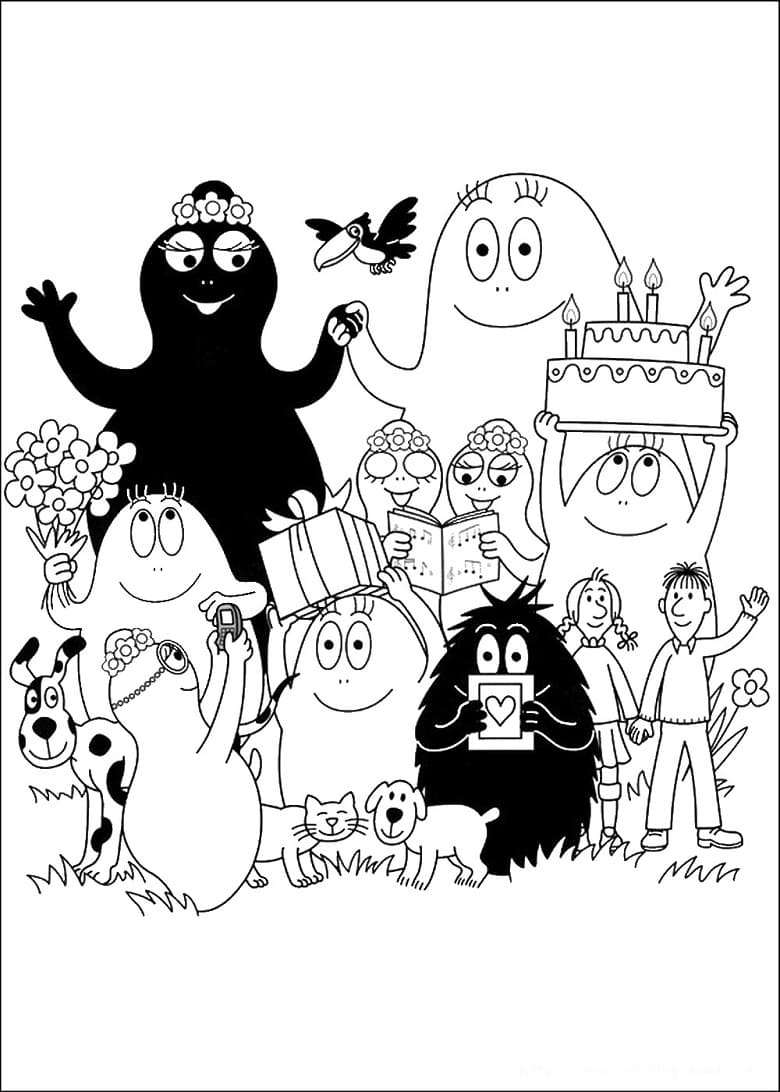 Barbapapà 24 da colorare