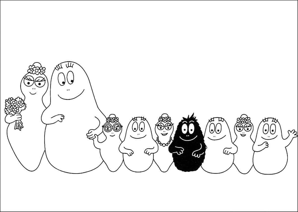 Barbapapà 25 da colorare