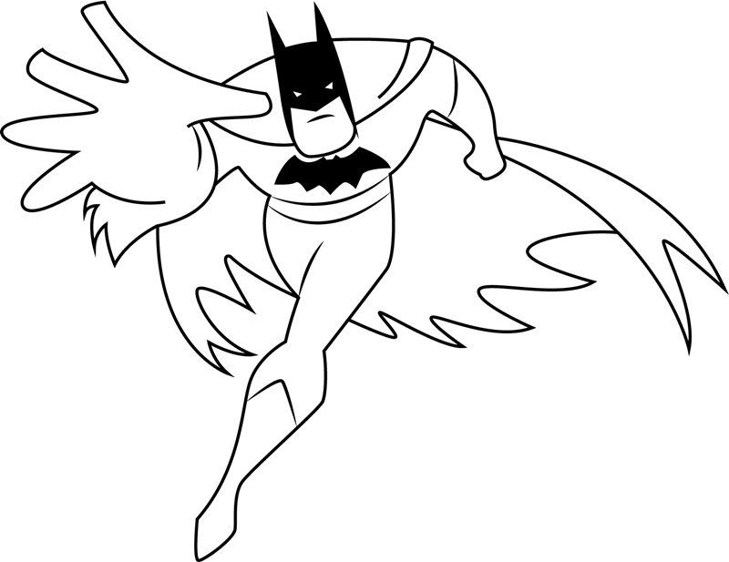 Batman che Corre da colorare