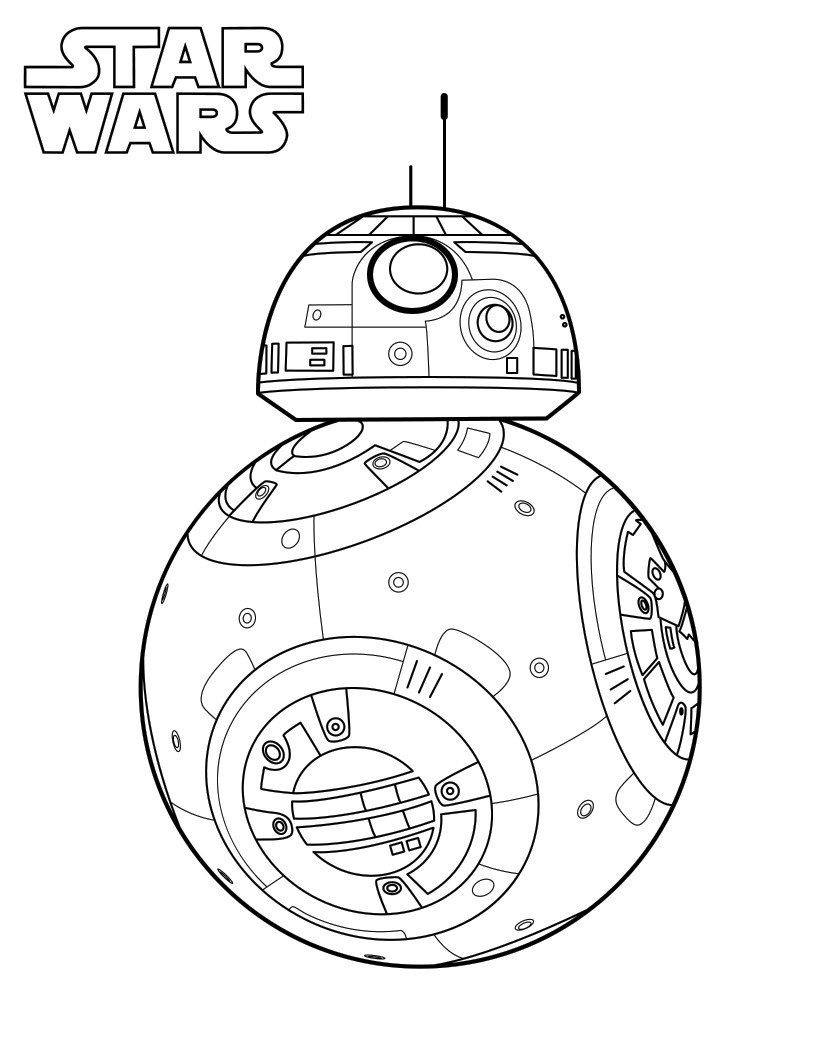 BB 8 Star War da colorare