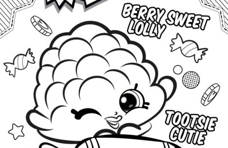 Berry Shopkin Carino da colorare