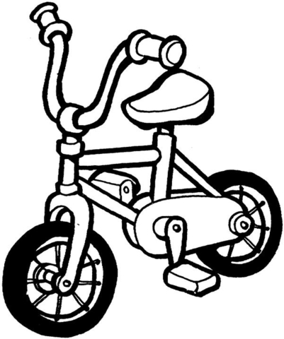 Bici per bambini da colorare