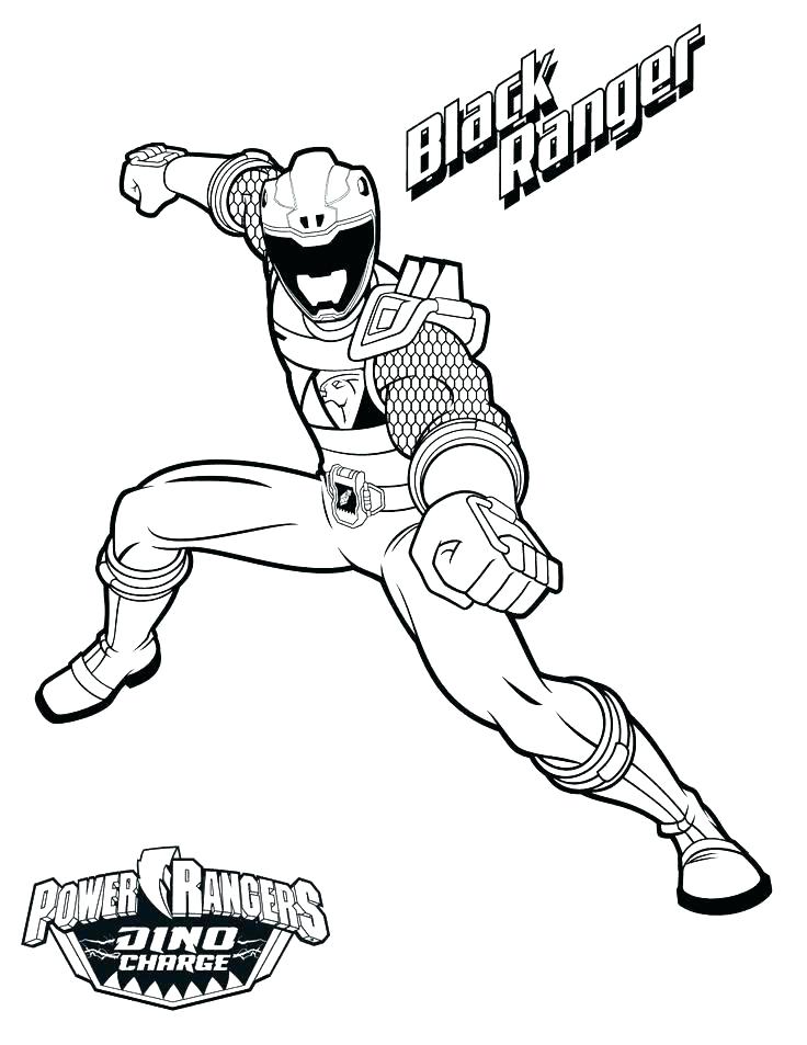 Black Ranger da colorare
