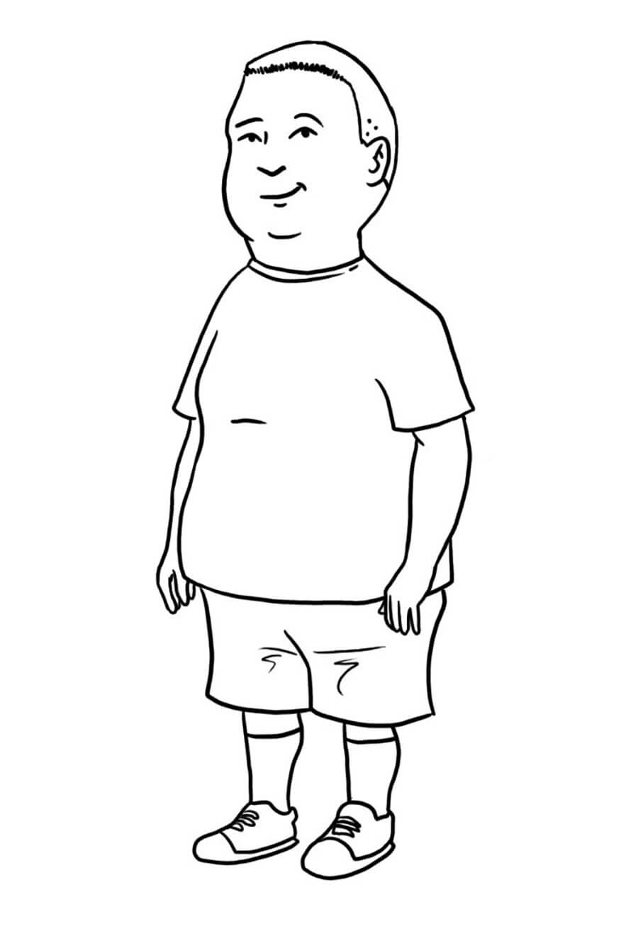 Bobby Hill da colorare