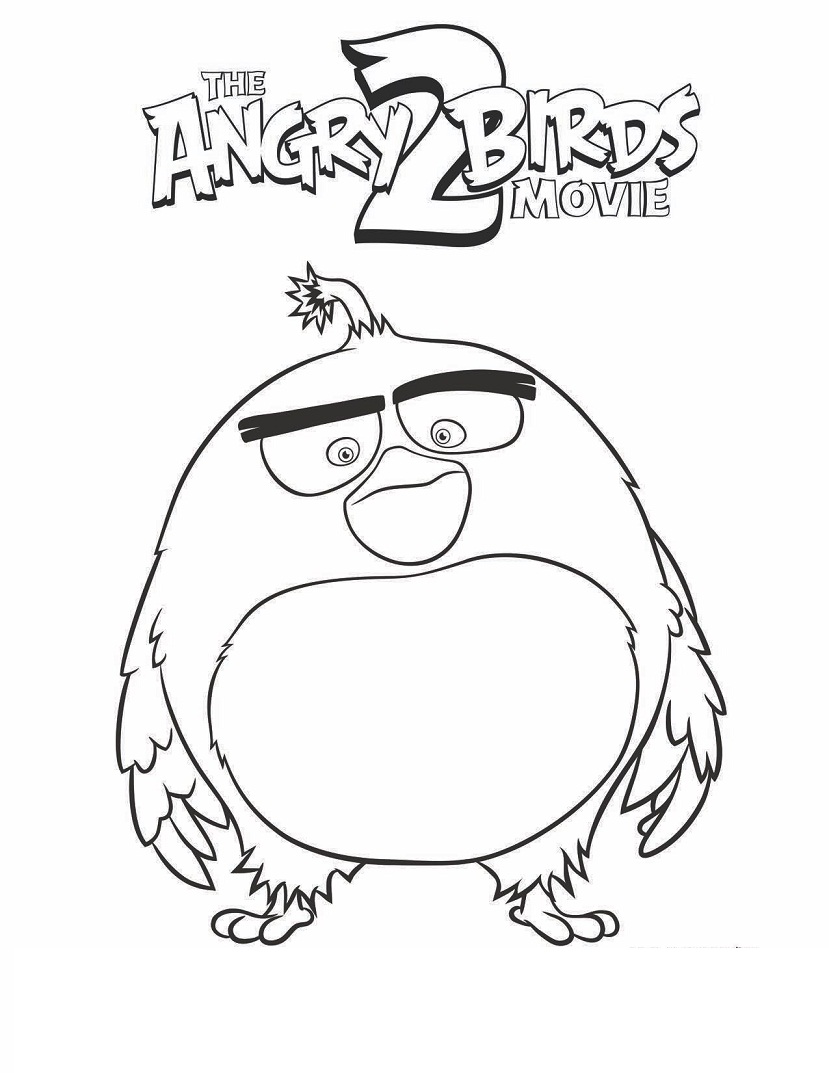 Bomb Angry Birds 2 da colorare