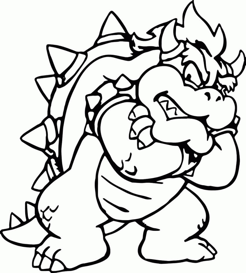 Bowser 5 da colorare