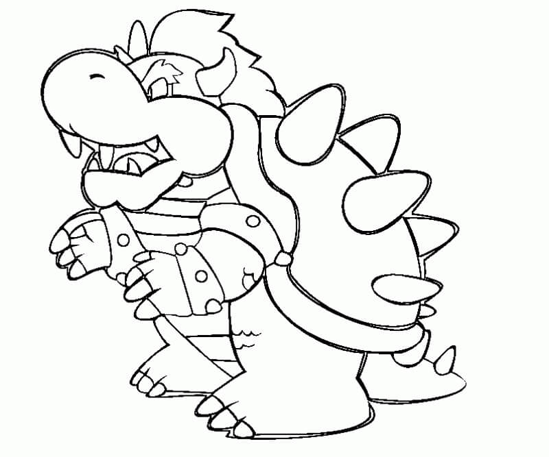 Bowser 8 da colorare