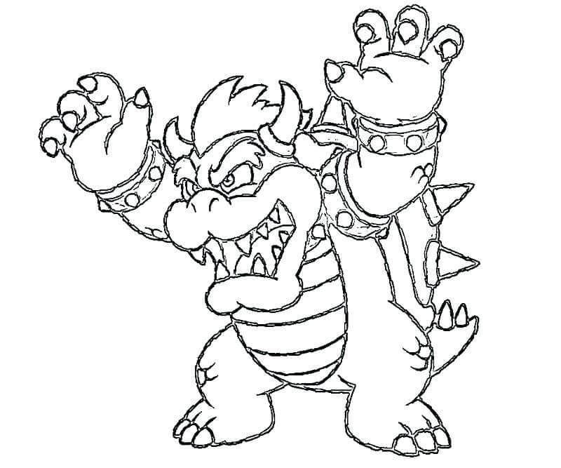 Bowser 9 da colorare