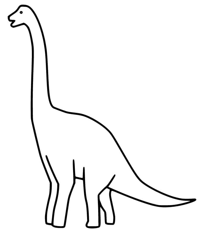 Brachiosauro Bravo da colorare