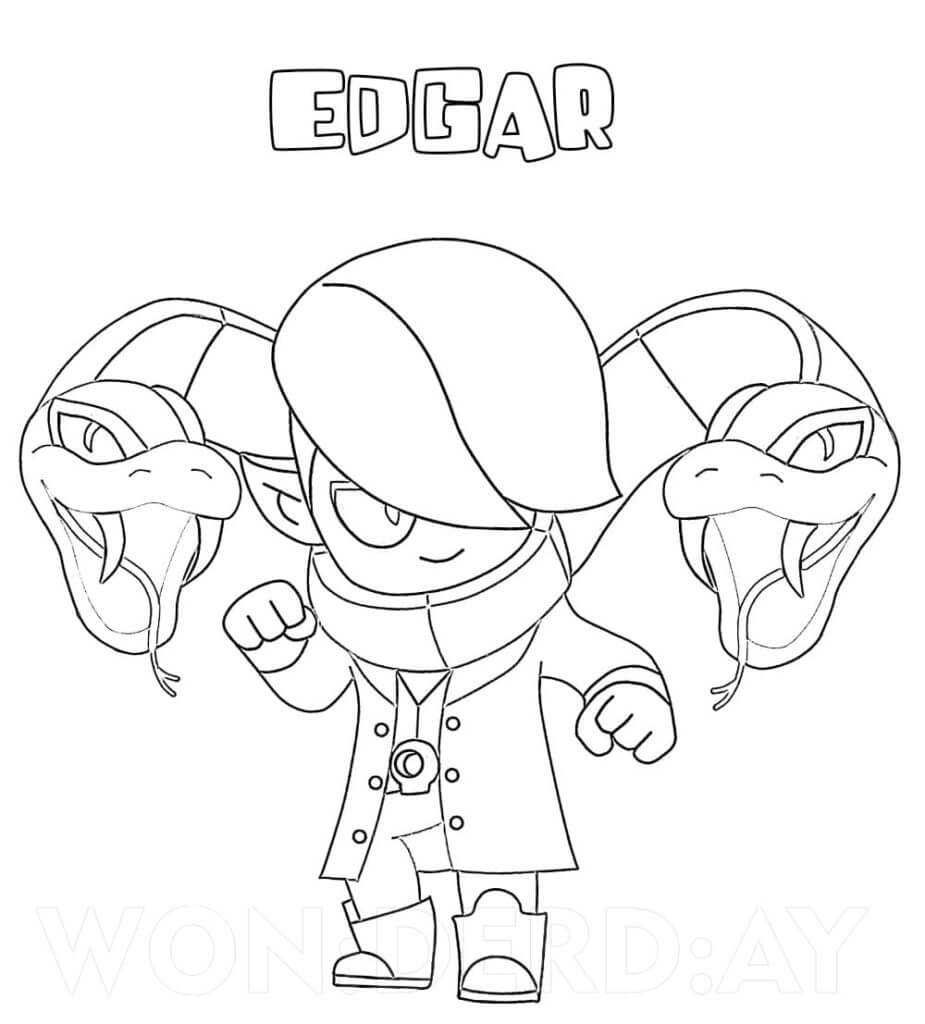 Brawl Stars Edgar da colorare