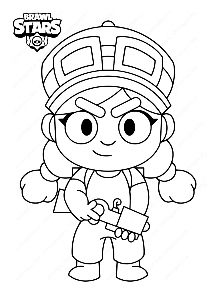 Brawl Stars Jessie da colorare