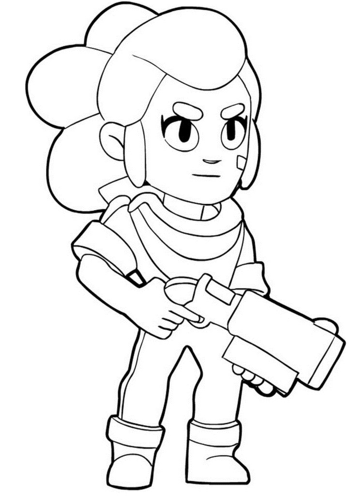 Brawl Stars Shelly da colorare