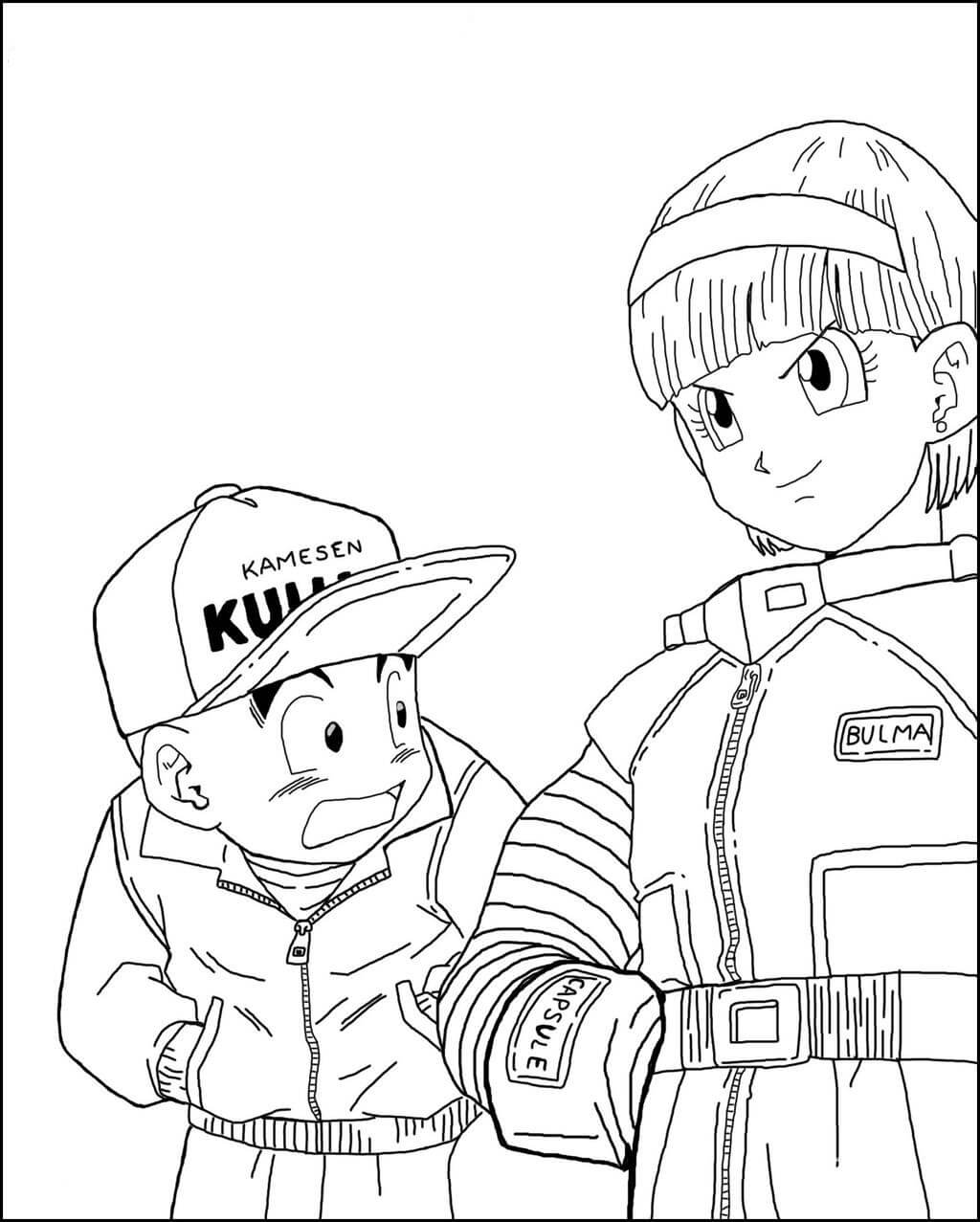 Bulma e Crilin 