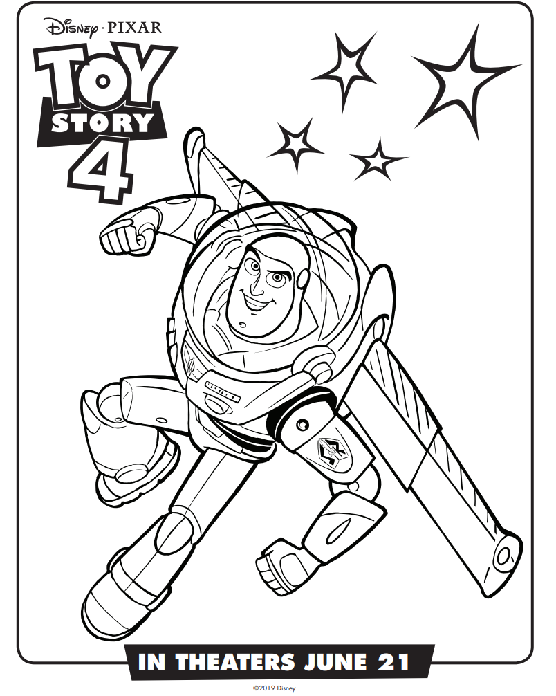 Buzz Lightyear da colorare