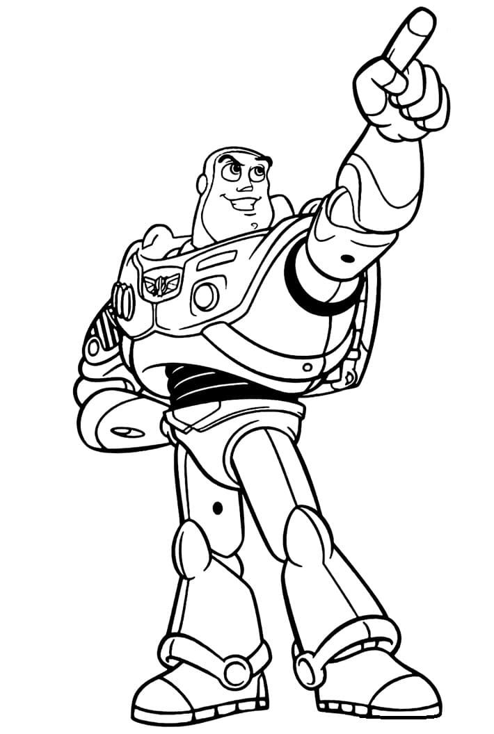 Buzz Lightyear, il bello gratuito da colorare