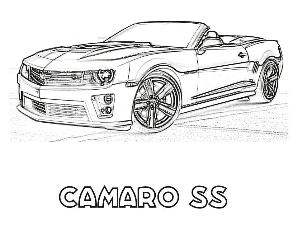 Camaro SS da colorare