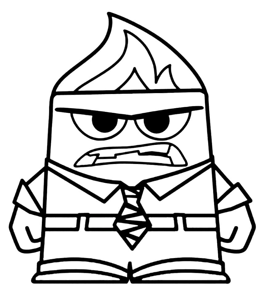 Carino Anger da colorare