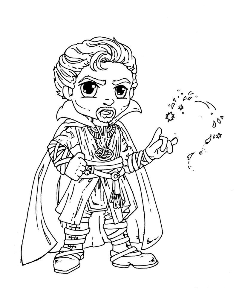 Carino Doctor Strange da colorare