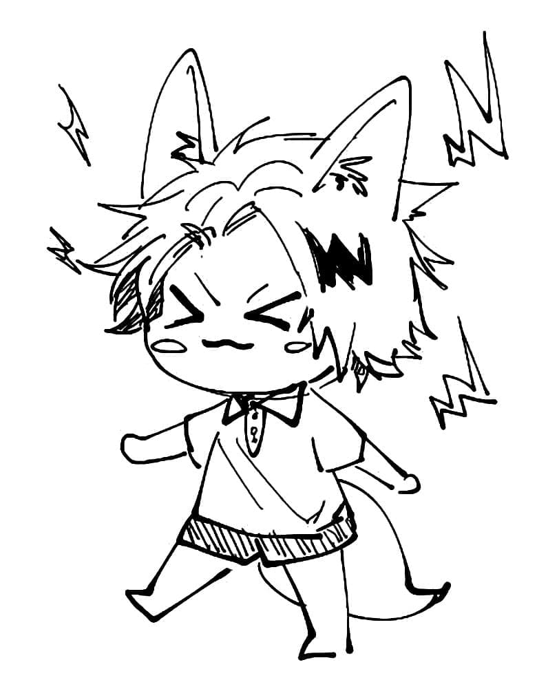 Carino Kaminari Denki da colorare