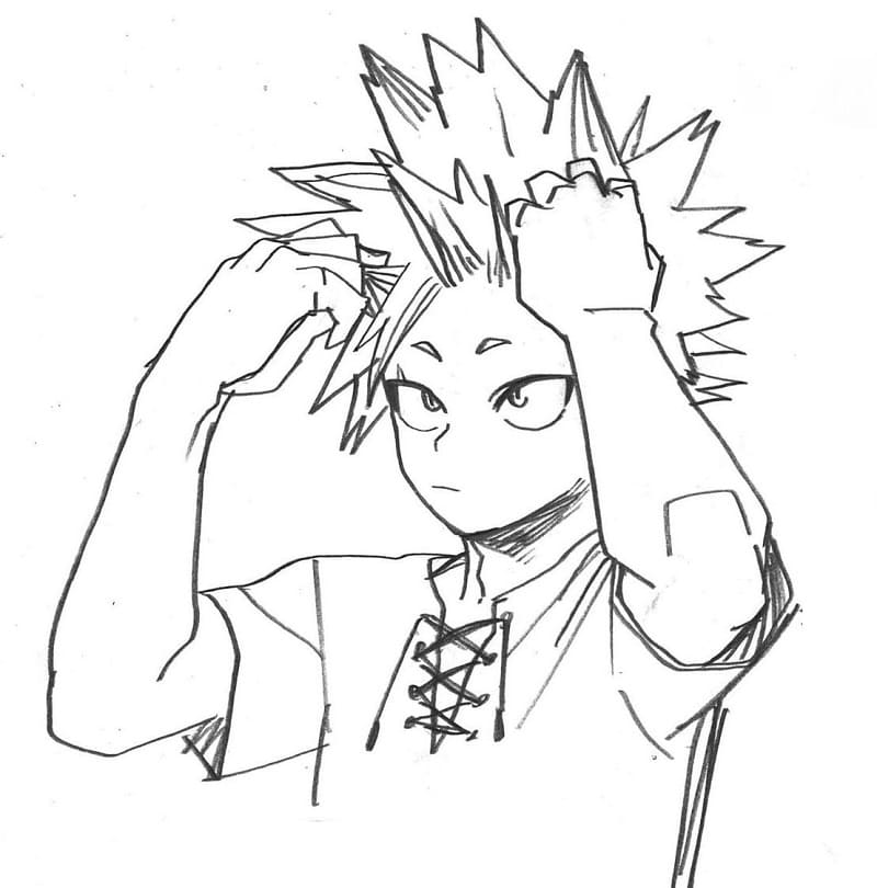Carino Kirishima da colorare