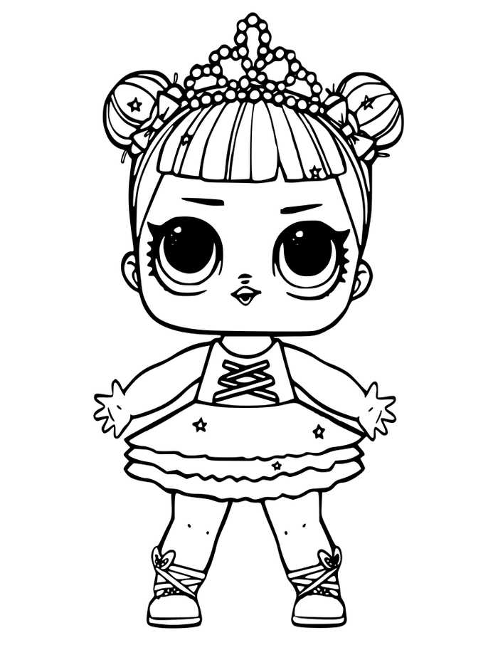 Center Stage Lol Doll da colorare