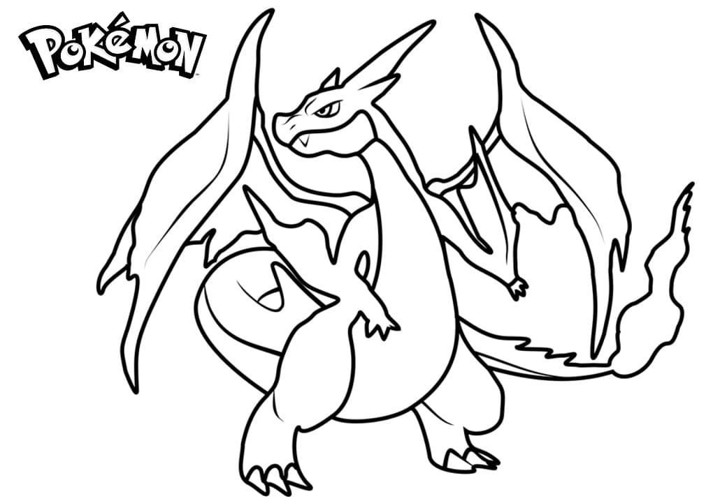 Charizard Pokemon 2 da colorare