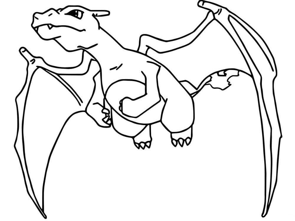 Charizard Pokemon 3 da colorare