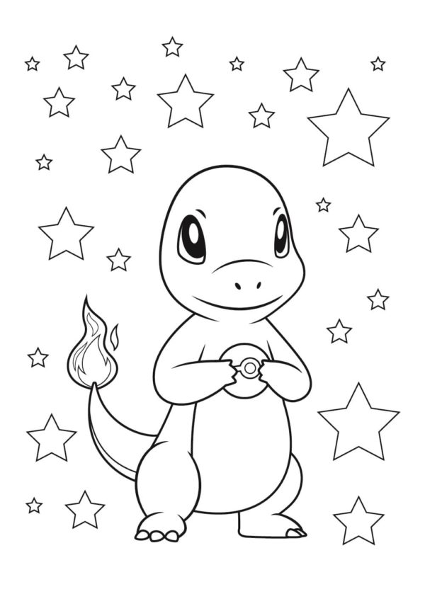 Charmander alla luce delle stelle 