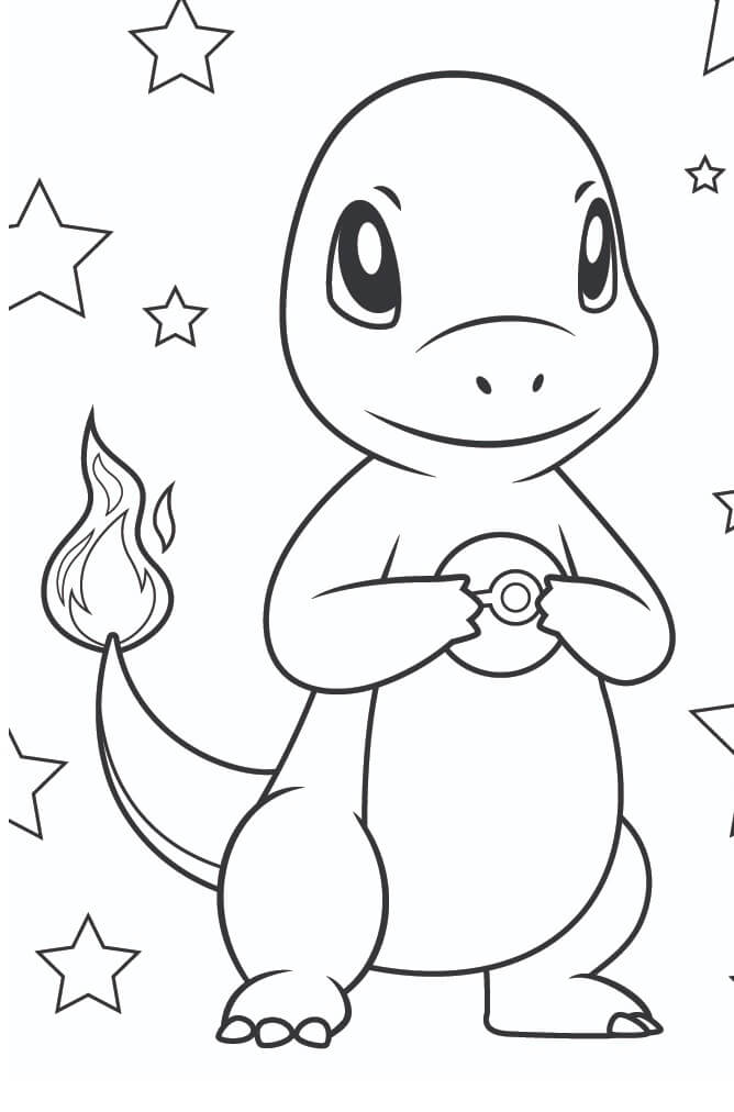 Charmander con Pokeball 