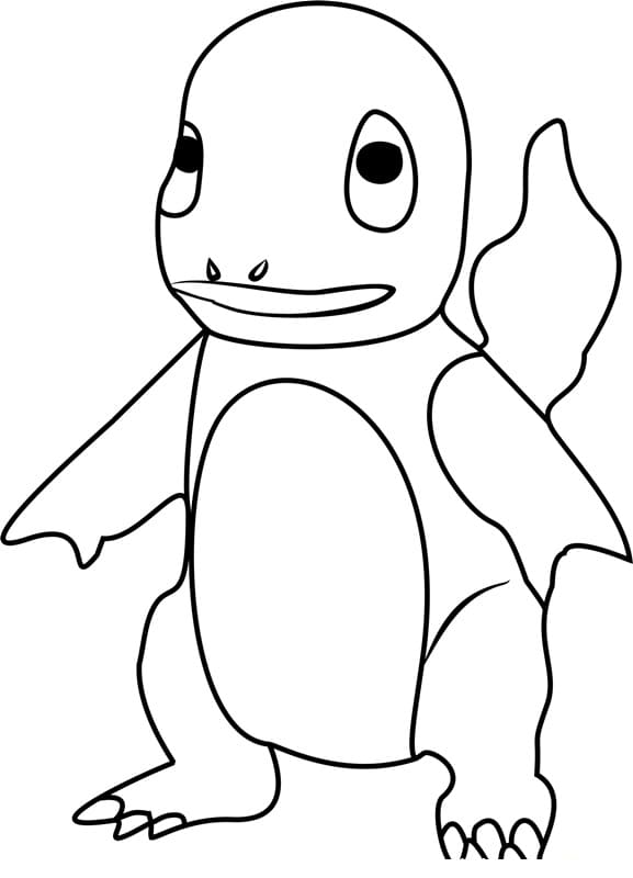 Charmander sciocco da colorare