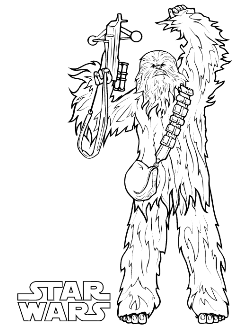 Chewbacca da colorare