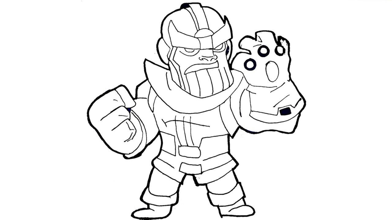 Chibi Thanos da colorare