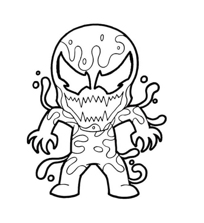 Chibi Venom da colorare