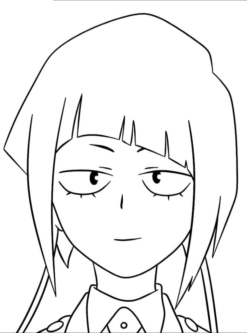 Contenta Kyoka Jiro da colorare