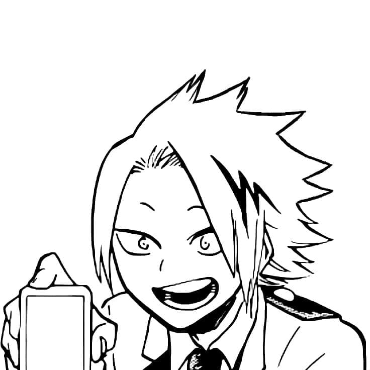 Contento Kaminari Denki da colorare